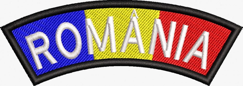 Patch-uri militare  / EMBLEMA MANECA ROMANIA TRICOLOR MANECA